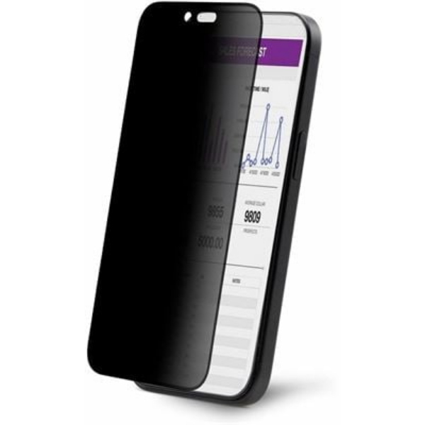 I16T1-PRIVACY-SCREEN Touch Enabled 4 Way Privacy Screen Protector for iPhone 16, Black