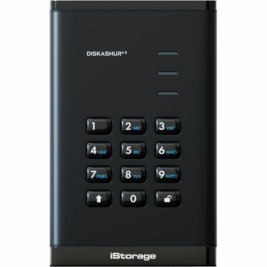 Picture of Kanguru IS-DA3-256-SSD-1000- AES 256-Bit Full Disk Hardware Encryption 1 TB Portable Solid State Drive - 2.5 External - Black