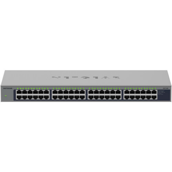 Picture of Net Gear GS748-100NAS 48-Port Gigabit Unmanaged Switch&#44; Gray