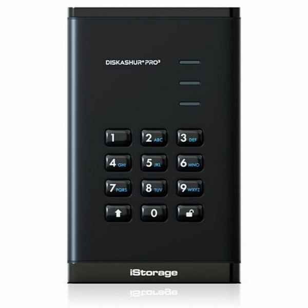 Picture of Kanguru IS-DAP3-256-SSD-2000 Disk Ashur PRO3 2TB Portable Hardware Encrypted SSD - Black