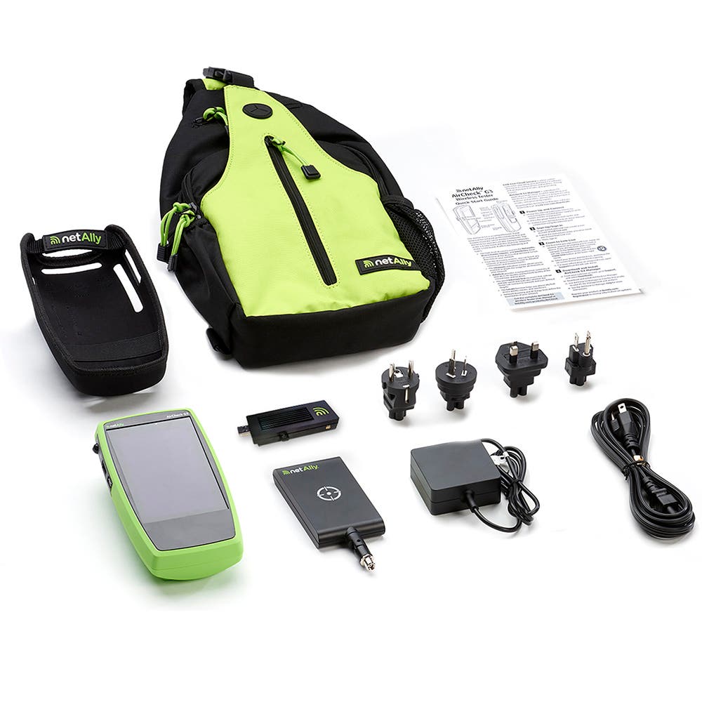 Picture of NetAlly AIRCHECK-G3-KT-X2 Air Check G3 Pro Plus Wi-Fi 6 Wireless Analyzer Holster Test Kit