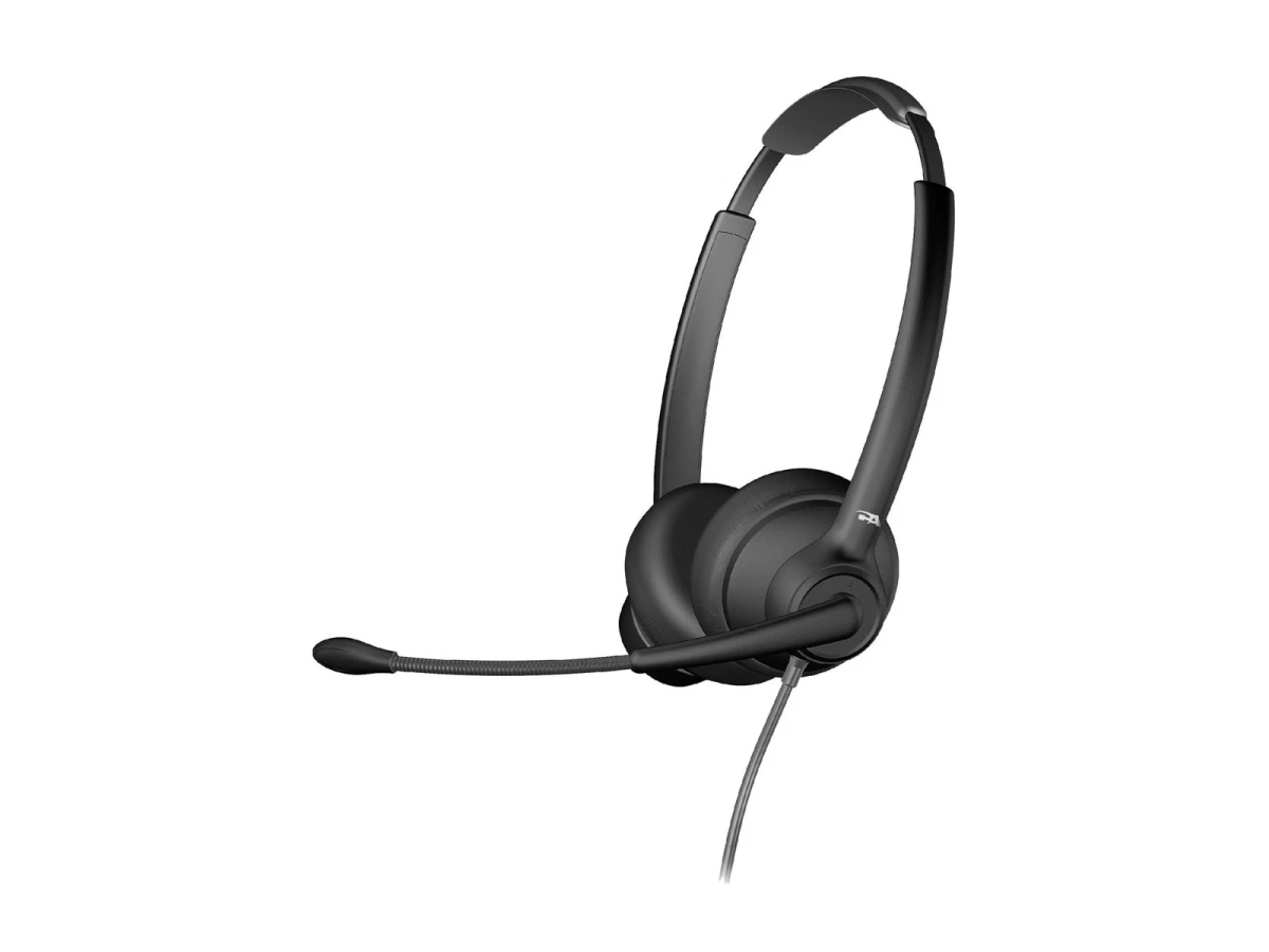 Cyber Acoustics - USB Headset - AI Noise Cancelation, Microsoft Teams Certified, Stereo, USB A, Wired, Over-Head, 5 ft - Unknown