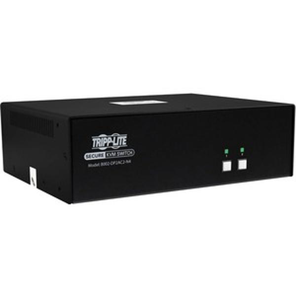 Tripp Lite by Secure KVM Switch - 2-Port, Dual Head, DisplayPort to DisplayPort, 4K, NIAP PP4.0, Audio, CAC, TAA