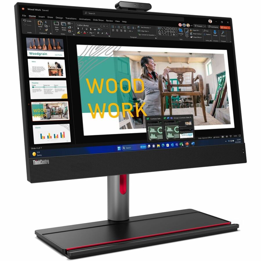 ThinkCentre M90a Gen 5 All-in-One Computer - Intel Core i7 14th Gen i7-14700 - 16GB 512GB SSD - 23.8 in. Full Desktop - Black - Windows 11 Pro