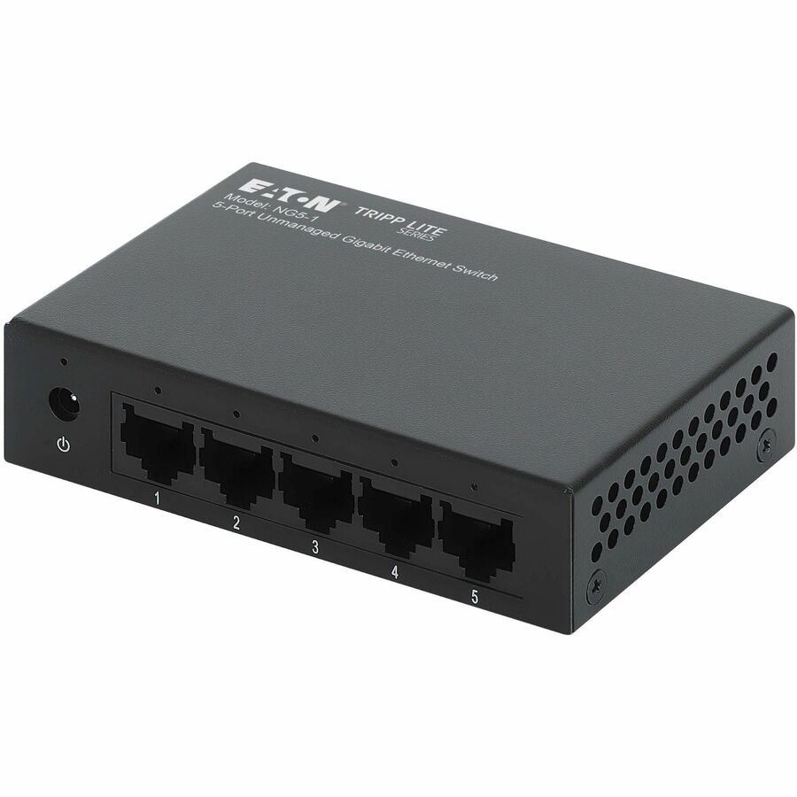 NG5-1 Tripp Lite Series 5-Port 10-100-1000 Mbps Desktop Gigabit Ethernet Unmanaged Switch - Metal Enclosure