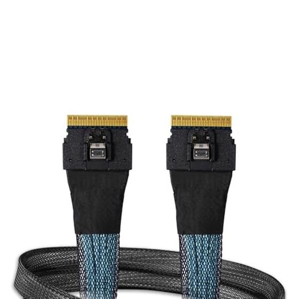 MB406L-B Slim SAS 8i SFF-8654 to SlimSAS 8i SFF-8654 Cable - 0.5 m