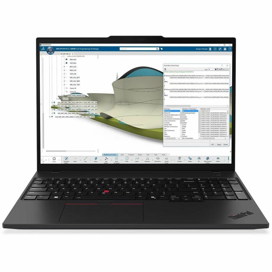 21QV0036US 16 in. ThinkPad P16S Gen 4 Touchscreen Mobile Workstation, Black