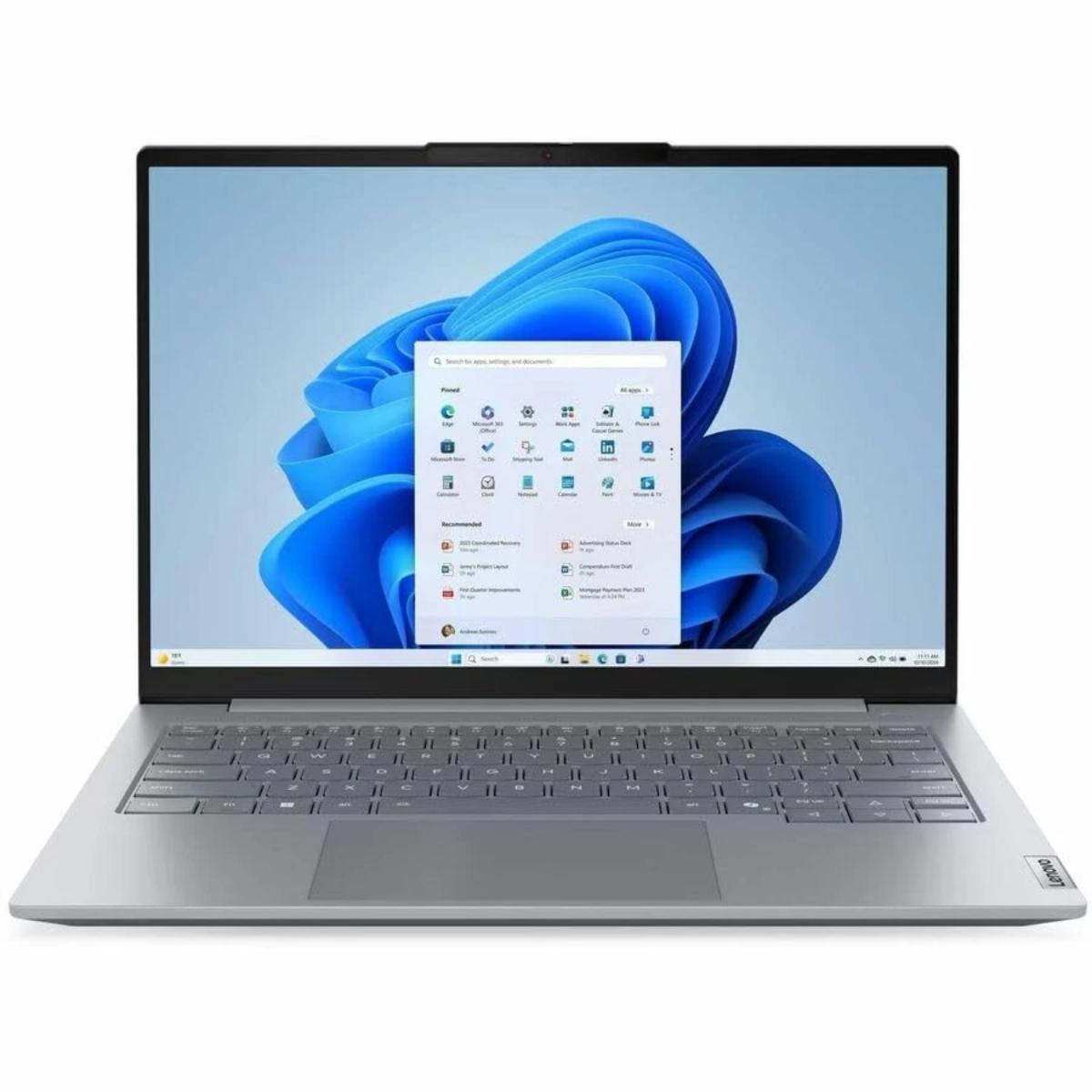 14 in. ThinkBook 14 G9 IRL Touchscreen Notebook - WUXGA - Intel Core 5 2nd Gen 210H - 16 GB - 512 GB SSD - English Keyboard, Arctic Gray