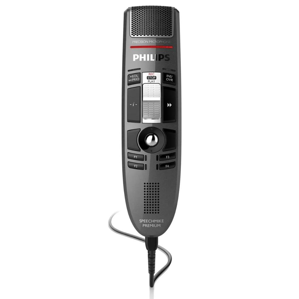 Philips Speech Processing LFH3510-00 Mike Premium Dictation USB Microphone - Slide-Switch