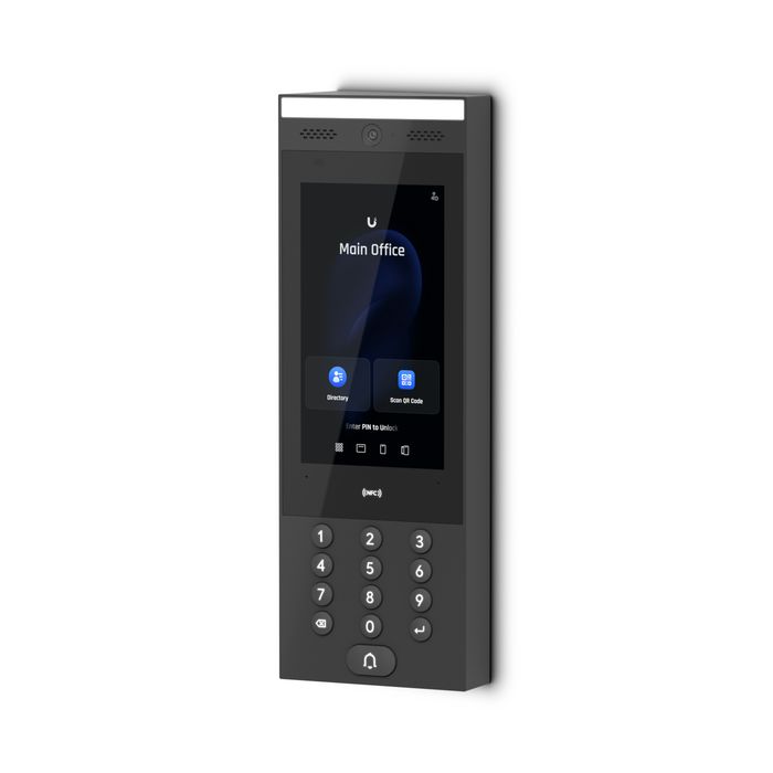 UACC-INTERCOM-WM Intercom Mount Kit - Wedge & Gooseneck Wall Mount, Black Polycarbonate with Brass Hardware