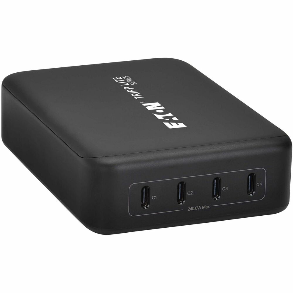 U280-004-240C4 Laptop 3.1 Fast Charging Station with 3 ft. Cable, Gray