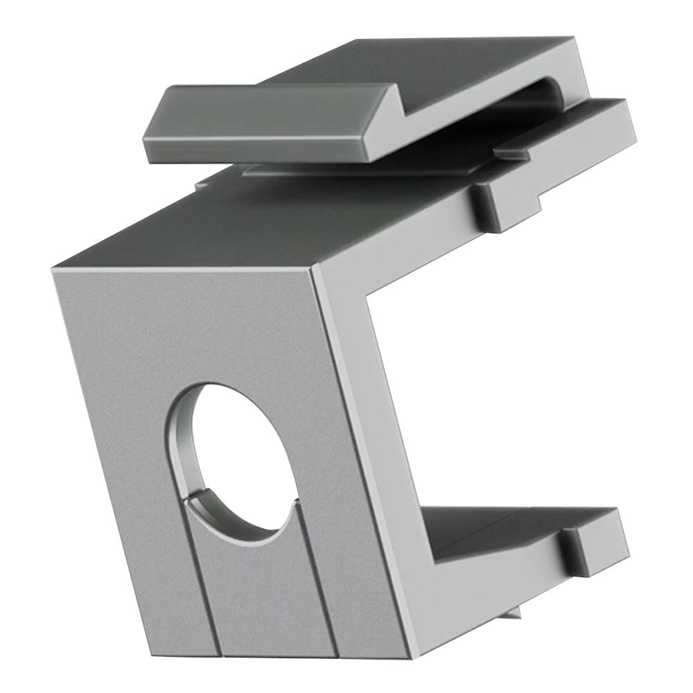 UACC-KEYSTONE-BLANK- Blank Insert Pass-Through, Silver