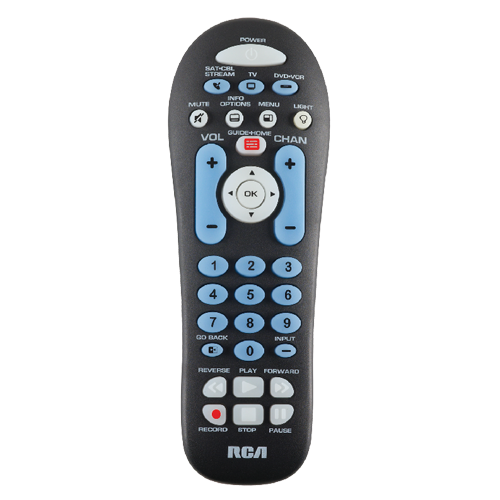 Picture of RCA RCR313BZ 3 Device Universal Remot Black Streaming & Dual Navigation