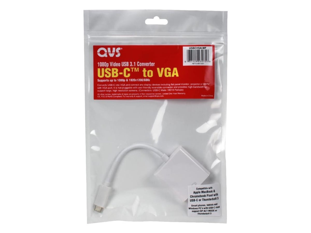 USBCVGA-MF USB-c Thunderbolt 3 to VGA Video Converter