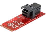 SI-ADA40121 M.2 M-Key NVMe Adapter Model, Red