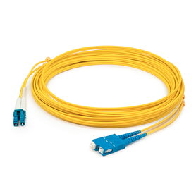 Picture of Addon ADD-ASC-LC-5MS9SMF 5m ASC to LC Male to Male OS1 Yellow Fiber Simplex 1-Strand Patch Cable