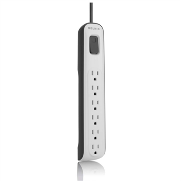 Picture of Belkin DE5135 4 ft. Cord Surge Protector 6 Outlet Start 25K