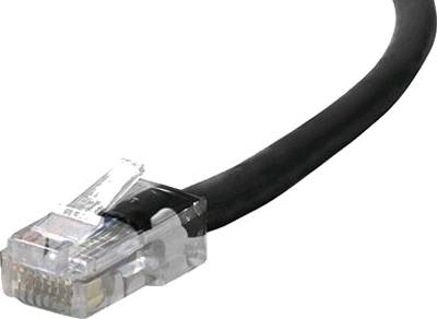 Picture of Belkin QZ6061 3 ft. Cat5e Black UTP RJ45 Male-Male Patch Cable