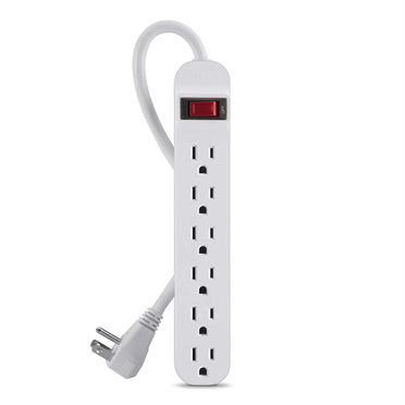 Picture of Belkin VQ9088 3 ft. 6 Outlet Plastic Power Strip