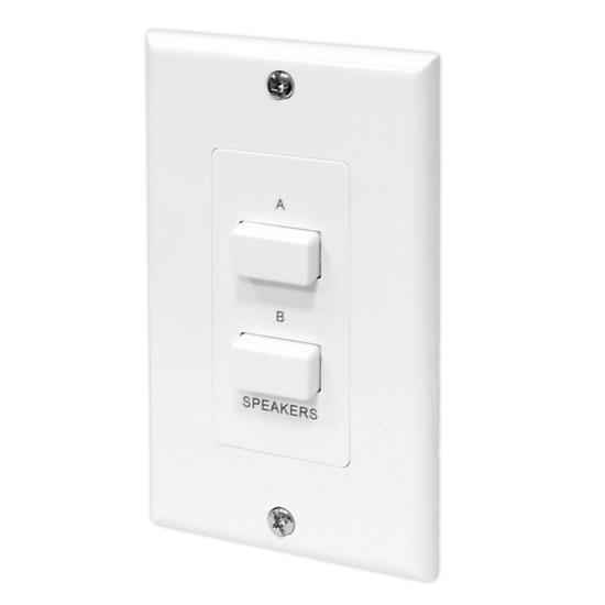 Pyle USA TW7085 In Wall Speaker Selector Switch, Wall Plate Speaker Control