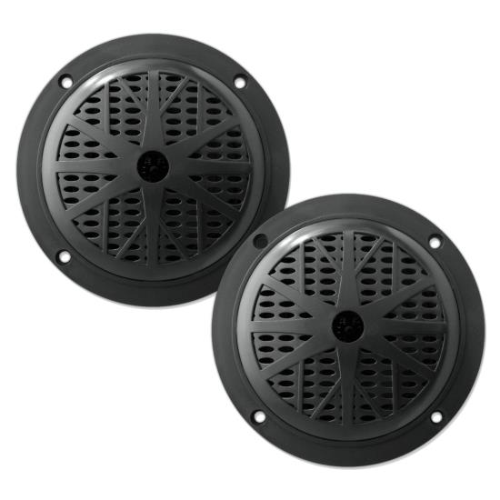 Pyle USA U75598 5.25 in. 100W Dual Waterproof Marine Speakers 2-Way Full Range Stereo Sound, Black -  PENRAY COMPANIES, PLMR51B
