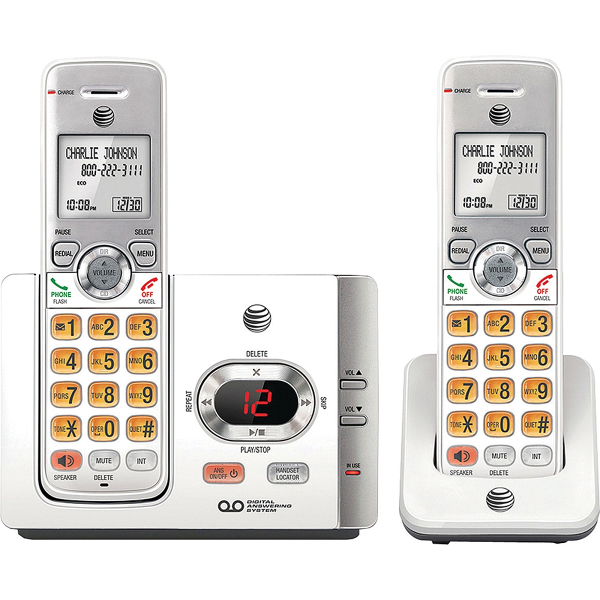 Picture of AT&T 1Y7668 DECT 6.0 2 Handset System Cordless Phone