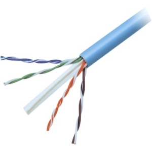 U46029 1000 ft. Cat6 24AWG Blue Plenum Solid Cable - 4 Pair