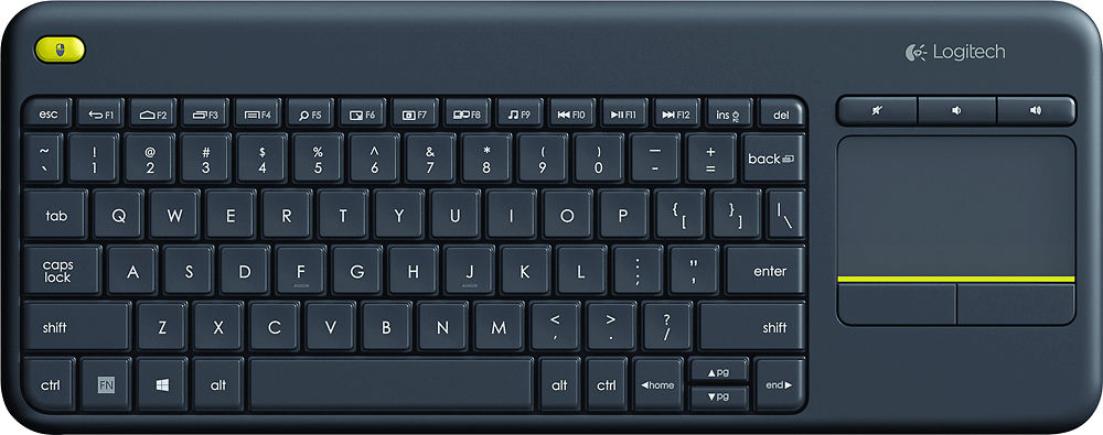 Picture of Logitech ZM7430 K400 Plus Touchpad Wireless Keyboard&#44; Black