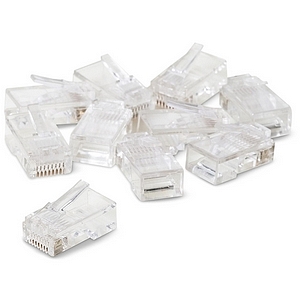 KZ6652 Rj45M Flat Modular Plug Kit of 100 RJ45 Connectors