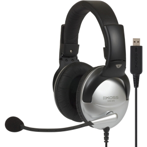 RC2892 8 ft. Communication Headset with Microphone USB Vol Noise Reduction Soft Leatherette -  Koss, SB45 USB