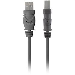 4U0138 9M USB Displayport USBa-USBb Device Cable Clamshell - Black - 29.53 ft.