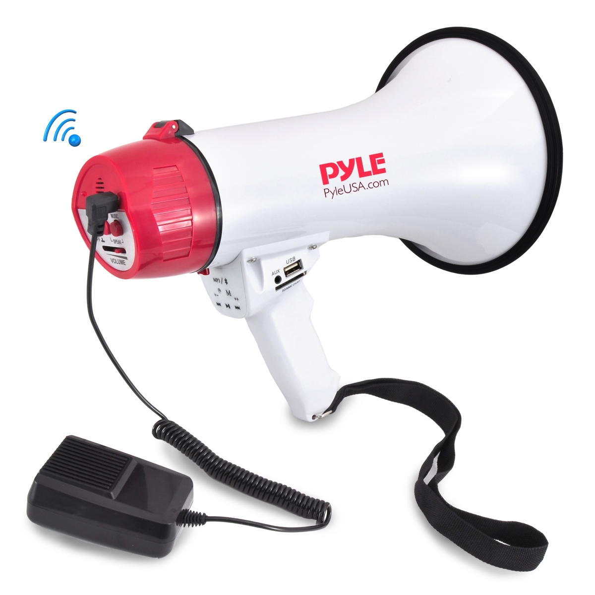 Pyle USA YP5287 Bluetooth Megaphone - PA Megaphone Speaker with Wired Microphone -  PENRAY COMPANIES, PMP42BT