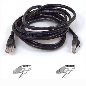 1Y6848 15 ft. Cat5E Black UTP RJ45 Male-Male Patch Cable