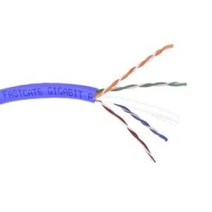 K85896 1000 ft. Cat6 Blue Solid Cable 24 AWG - 4 Pair
