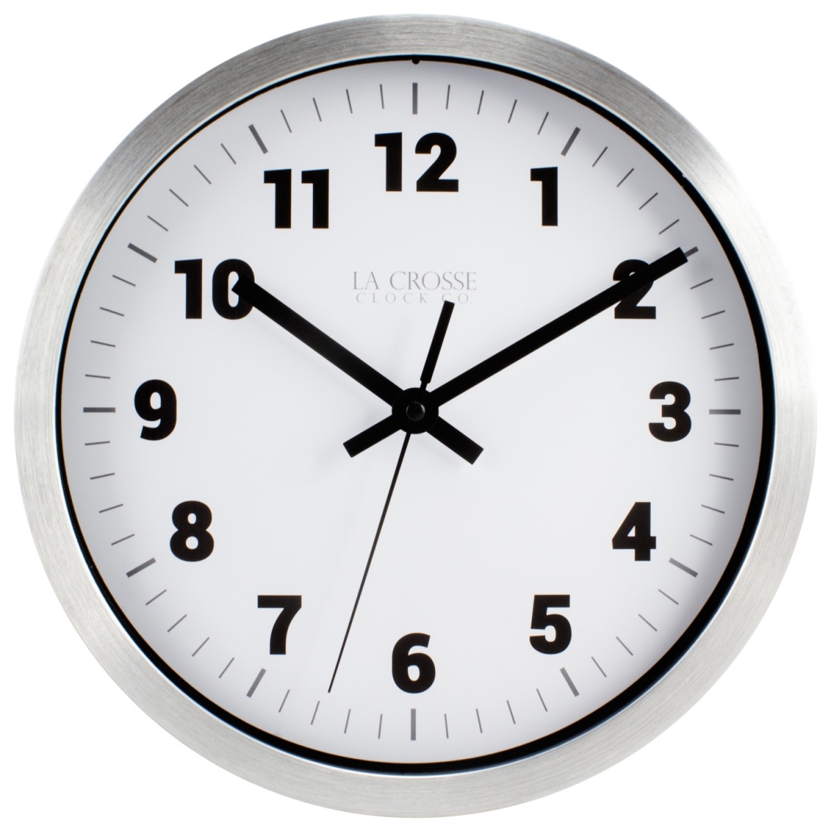 1Y7901 10 in. Metal Wall Clock