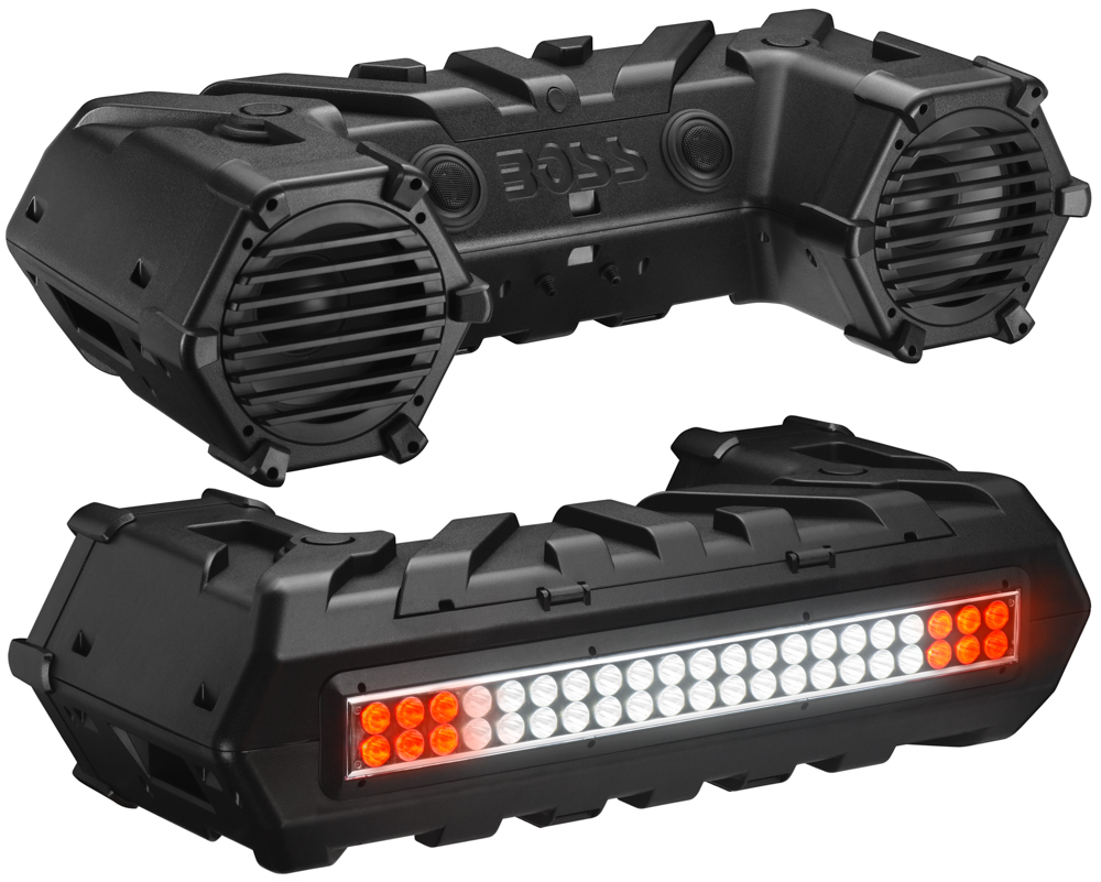 Boss Audio 1Y8379 Amplified All-Terrain Sound System with Bluetooth Enabled LED Light Bar -  Boss Audio Systems Inc, ATVB95LED