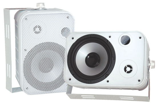 Pyle USA T51509 6.5 in. Indoor & Outdoor Waterproof Speaker, White -  PENRAY COMPANIES, PDWR50W