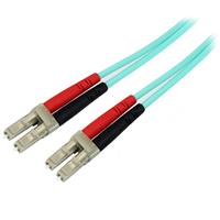 Startech Aqua OM4 Duplex Multimode Fiber Optic Cable - 5 m.