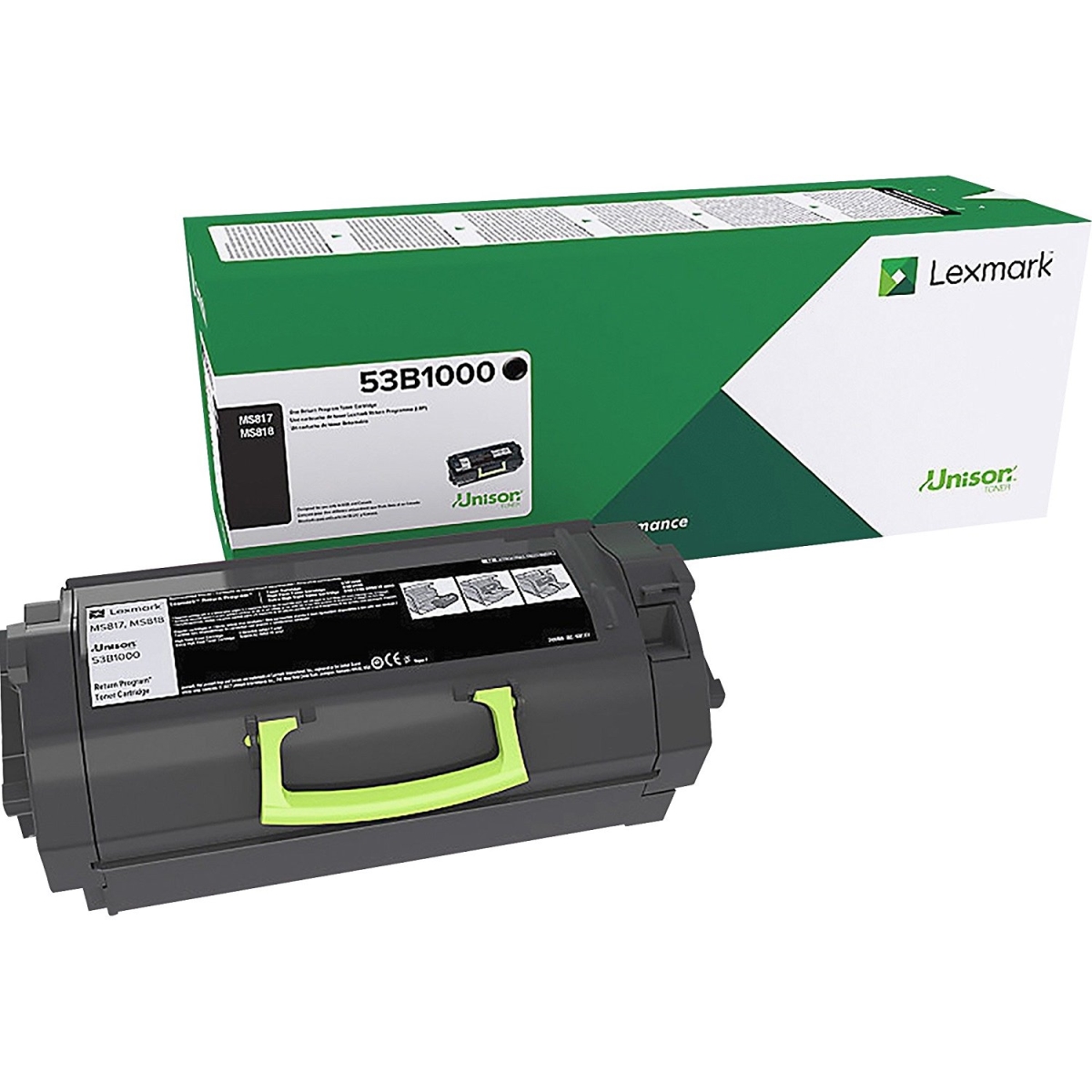 Picture of Lexmark 53B1000 MS817n Return Program Toner Cartridge Toner