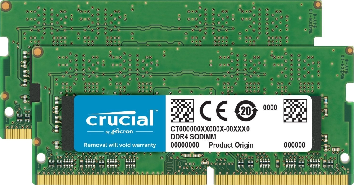 Picture of Crucial By Micron - Dram CT2K8G4S24AM 16GB Kit DDR4-2400 SODIMM Memory for Mac - 2 x 8 GB