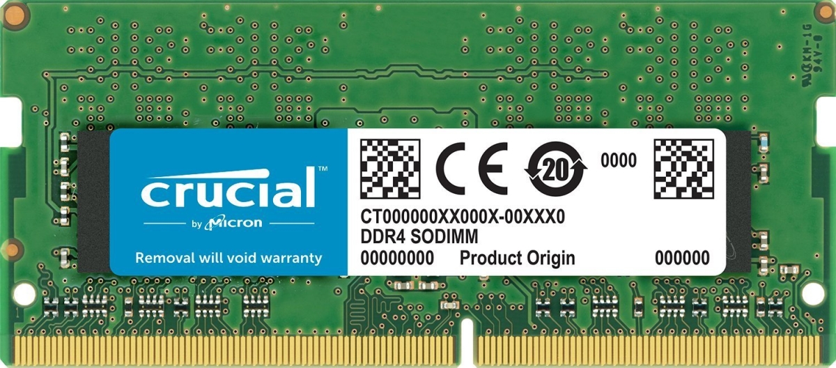 Picture of Crucial By Micron - Dram CT16G4S24AM 16GB Single DDR4 2400 MTs DR x8 SODIMM 260-Pin for Mac