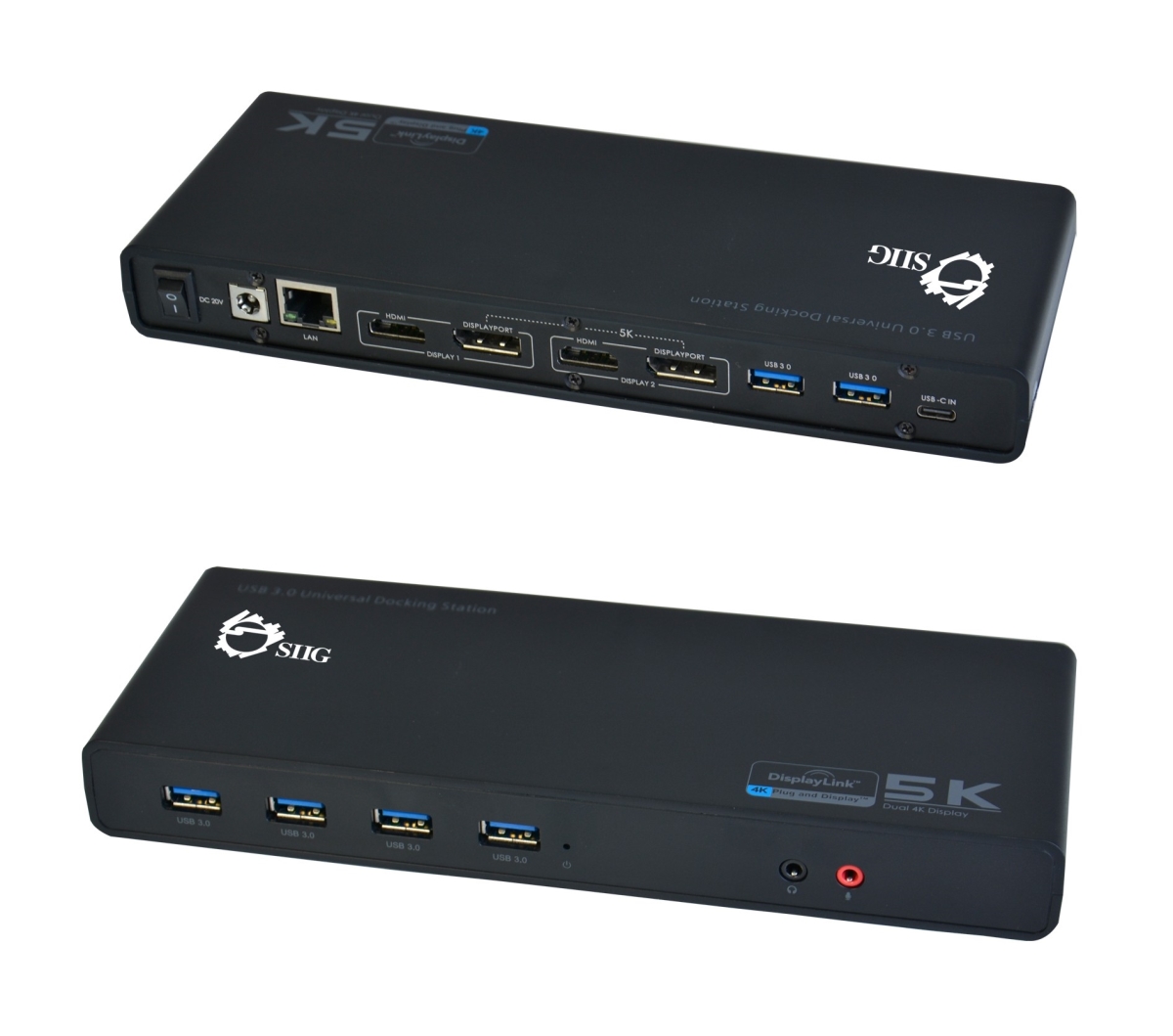 Picture of SIIG JU-DK0411-S1 USB 3.0 4K Dual Video Docking Station - USB-C