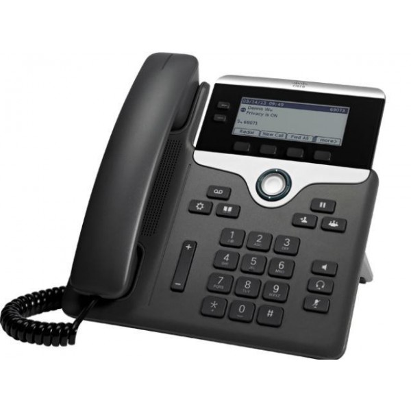 Picture of Cisco CP-7821-3PCC-K9 Ip Phone 7821 - 3Party Call Control With 2 Lines And Open - Sip