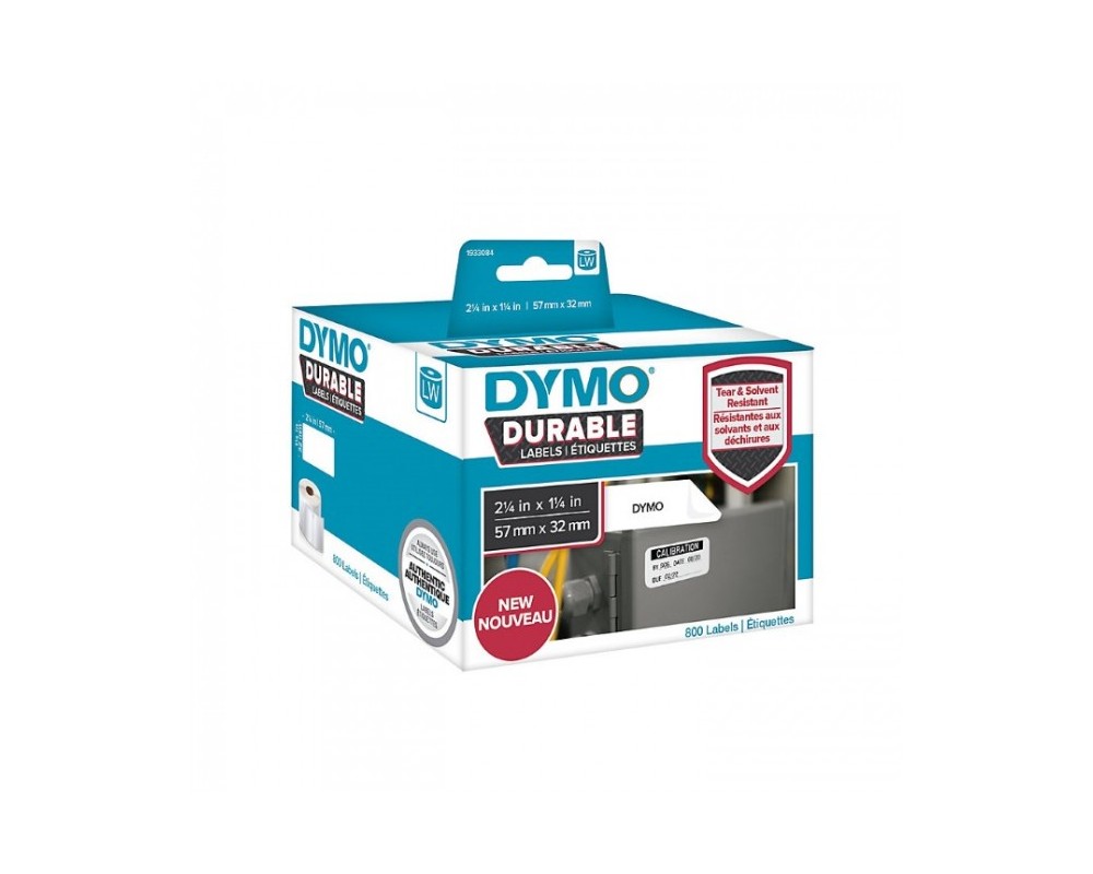 1933084 2.25 x 1.25 in. LW Durable Poly White - 800 Labels