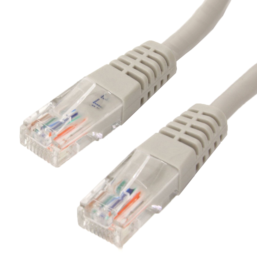 Picture of 4XEM 4XC6PATCH100GR 100 Ft Cat6 Molded RJ45 UTP Network Patch Cable&#44; Grey