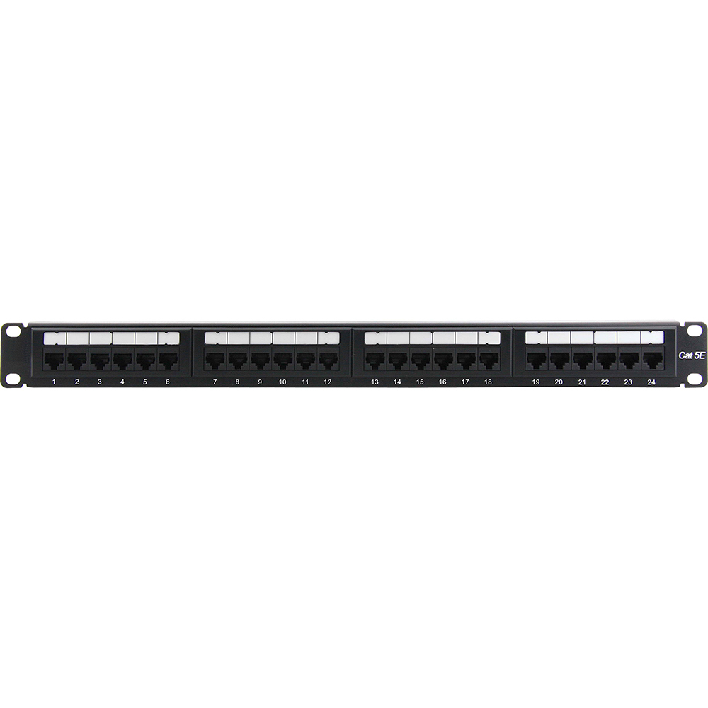 Picture of 4XEM 4XRMC5EPP24 24 Port CAT5E Rackmount Patch Panel