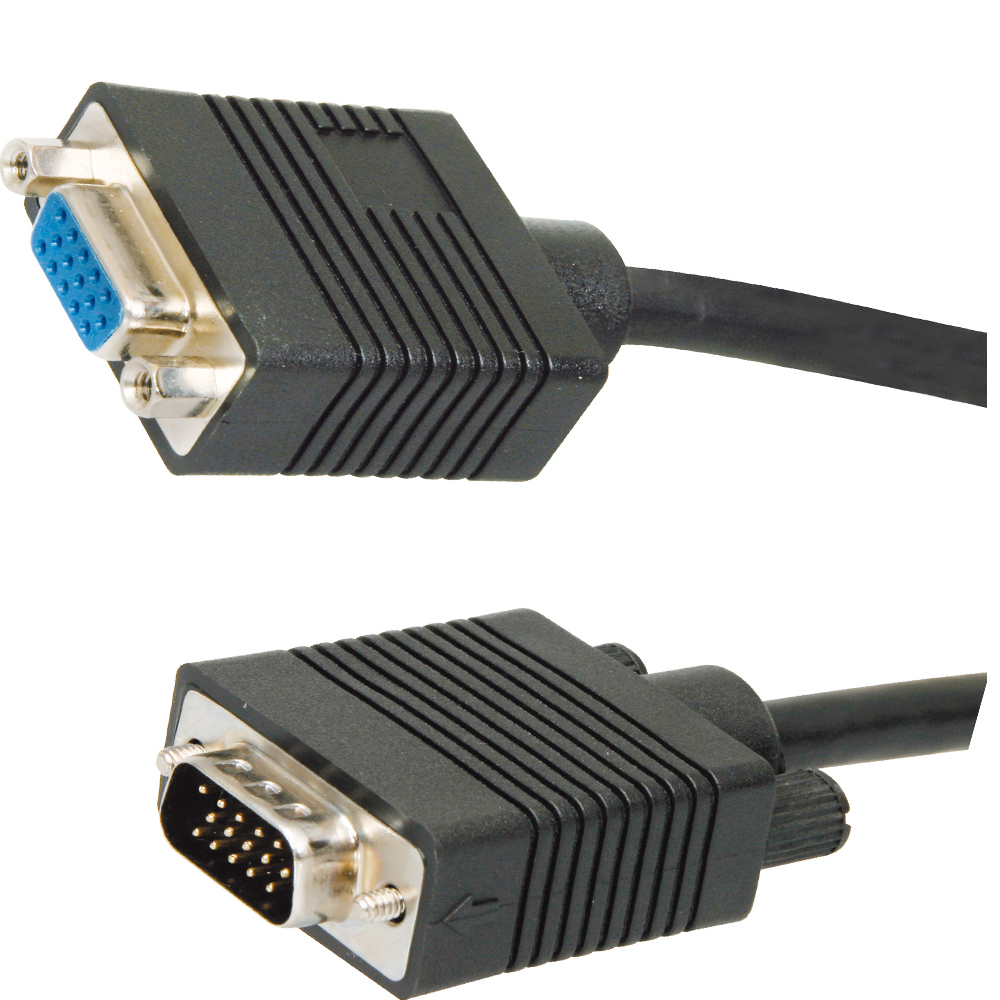 Picture of 4XEM 4XVGAMF3FT 3FT High Resolution Coax M-F VGA Extension Cable