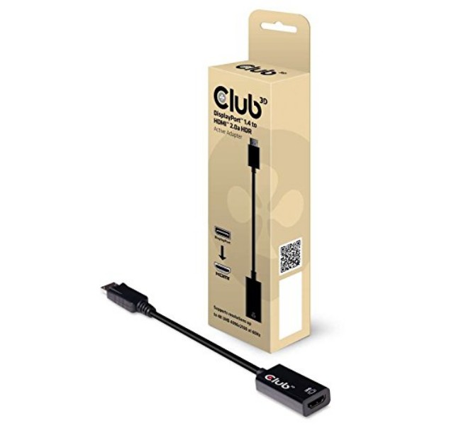 Picture of Club 3D CAC-1080 DisplayPort 1.4 to HDMI 2.0b HDR Adapter