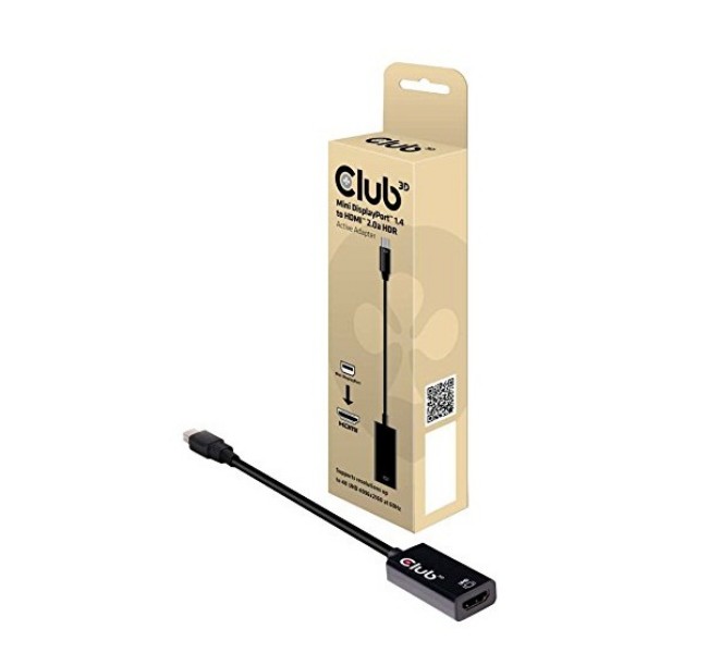 Picture of Club 3D CAC-1180 Mini DisplayPort 1.4 to HDMI 2.0b HDR