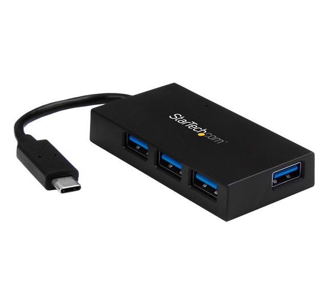 4 Port USB C Hub - USB 3.0 Hub - 4 Port USB Hub with Power Adapter -  EZGeneration, EZ329836